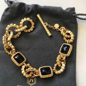 NWOT julie Vos  Gold and Black Bracelet